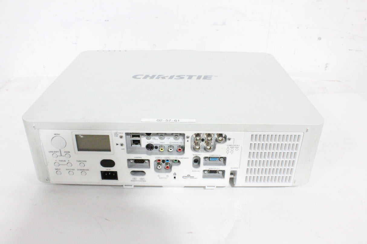 Christie LWU501i 3-Chip 5000 Lumen WUXGA LCD Conference Projector (778 Hours) w/ Remote in Hard Rolling Case