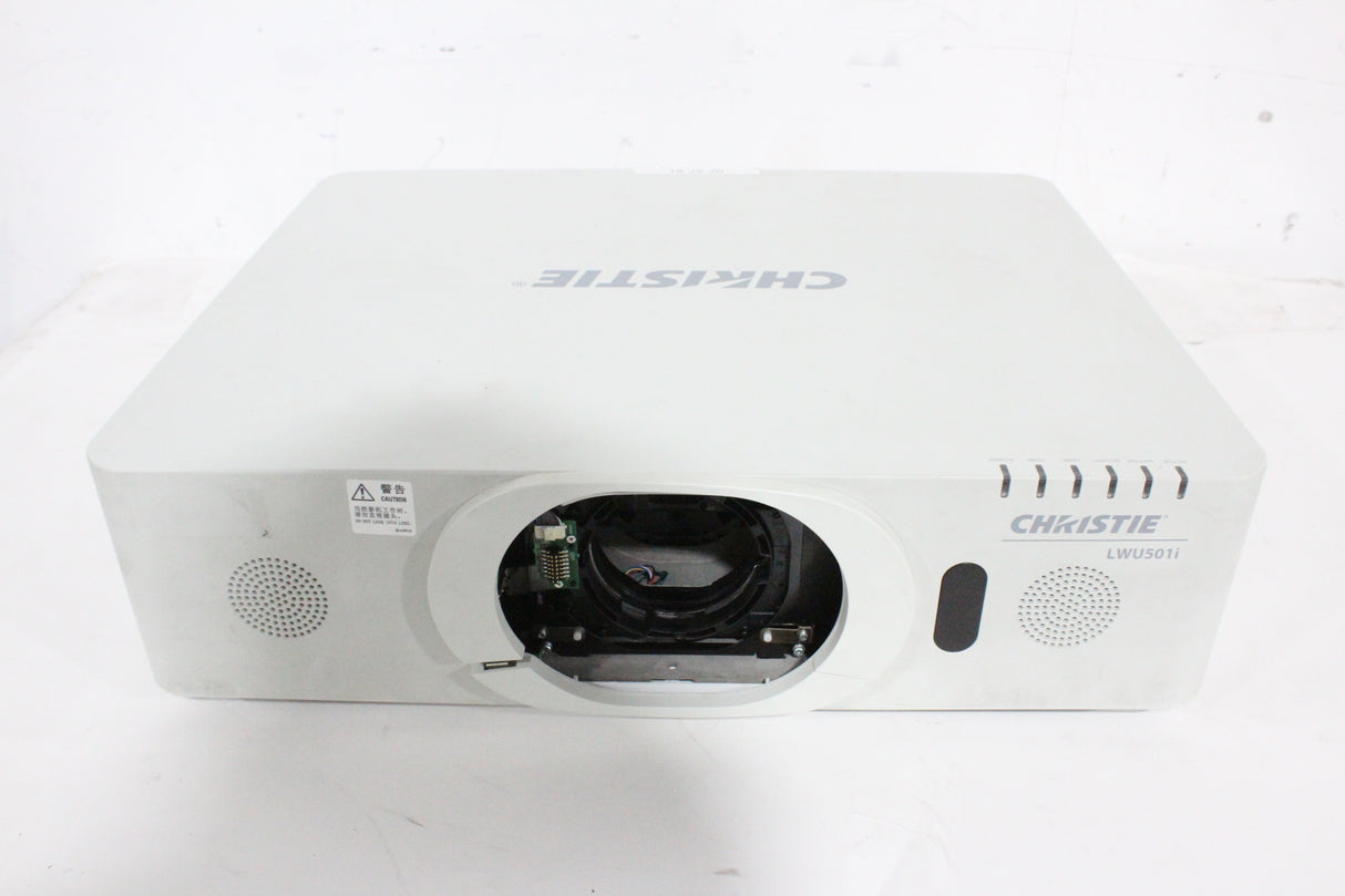 Christie LWU501i 3-Chip 5000 Lumen WUXGA LCD Conference Projector (778 Hours) w/ Remote in Hard Rolling Case