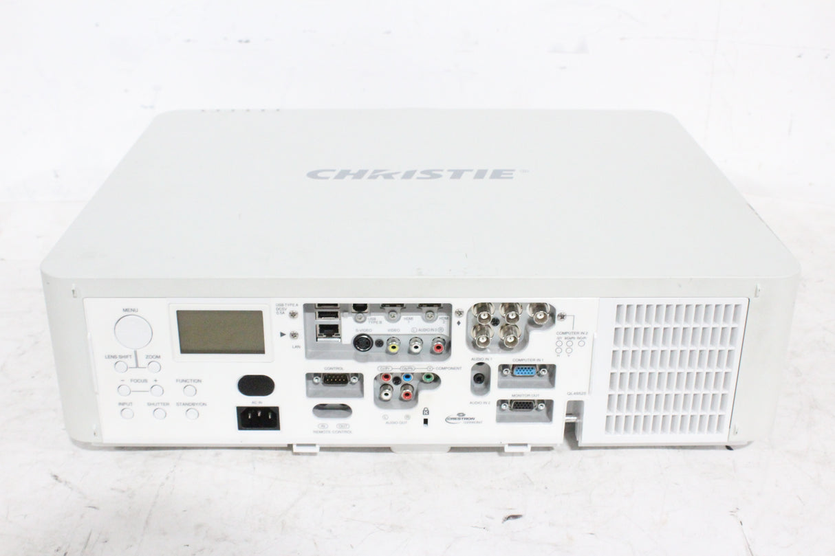 Christie LWU501i (5,000 Lumen) 3 Chip WUXGA LCD Conference Projector (791 Hours) w/ Remote in SKB Hard Wheeled Case (1688-195)