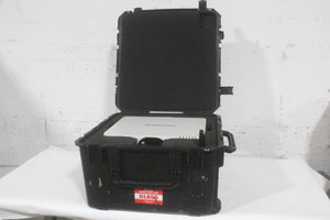 Christie LWU501i (5,000 Lumen) 3 Chip WUXGA LCD Conference Projector (92 Op Hours) w/ Remote, PSU in Hard Rolling Case (1688-177)