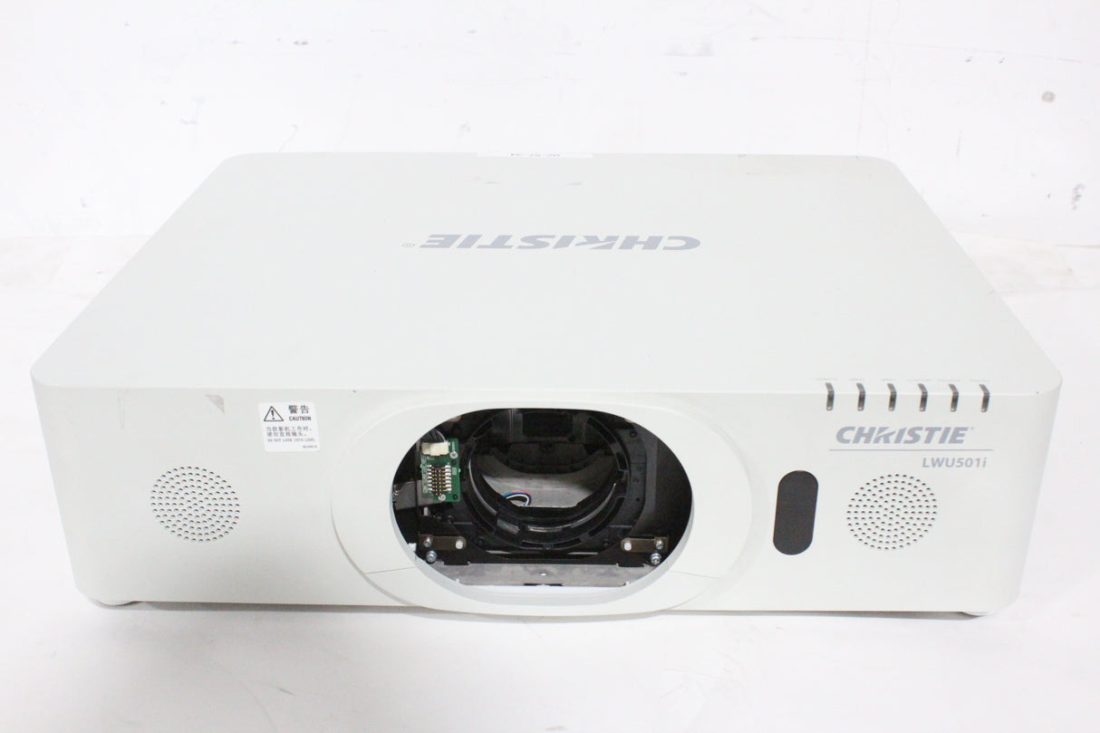 Christie LWU501i (5,000 Lumen) 3 Chip WUXGA LCD Conference Projector (957 Hours) w/ Remote in Hard Rolling Case (1688-208)