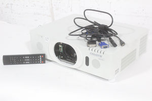 Christie LWU501i (5,000 Lumen) 3 Chip WUXGA LCD Conference Projector (967 Op Hours) w/ Remote, PSU in Hard Rolling Case (1688-173)