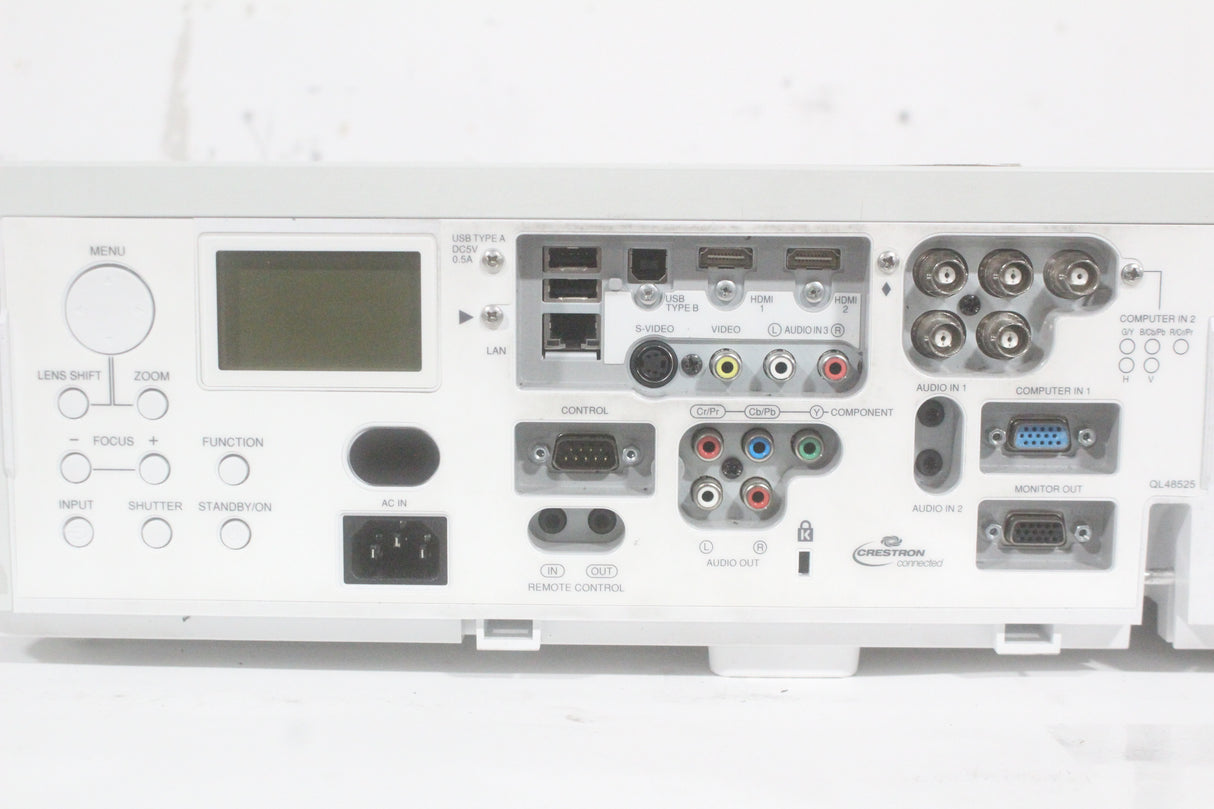 Christie LWU501i (5,000 Lumen) 3 Chip WUXGA LCD Conference Projector (967 Op Hours) w/ Remote, PSU in Hard Rolling Case (1688-173)