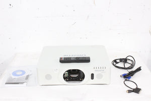 Christie LWU501i (5,000 Lumen) 3 Chip WUXGA LCD Conference Projector (992 Hours, Power Button Issue) w/ Remote in SKB Hard Wheeled Case (1688-198)