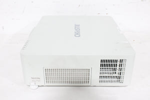 Christie LWU501i (5,000 Lumen) 3 Chip WUXGA LCD Conference Projector (TEMP Issues) w/ Remote in Hard Rolling Case (FOR PARTS) (1688-209)