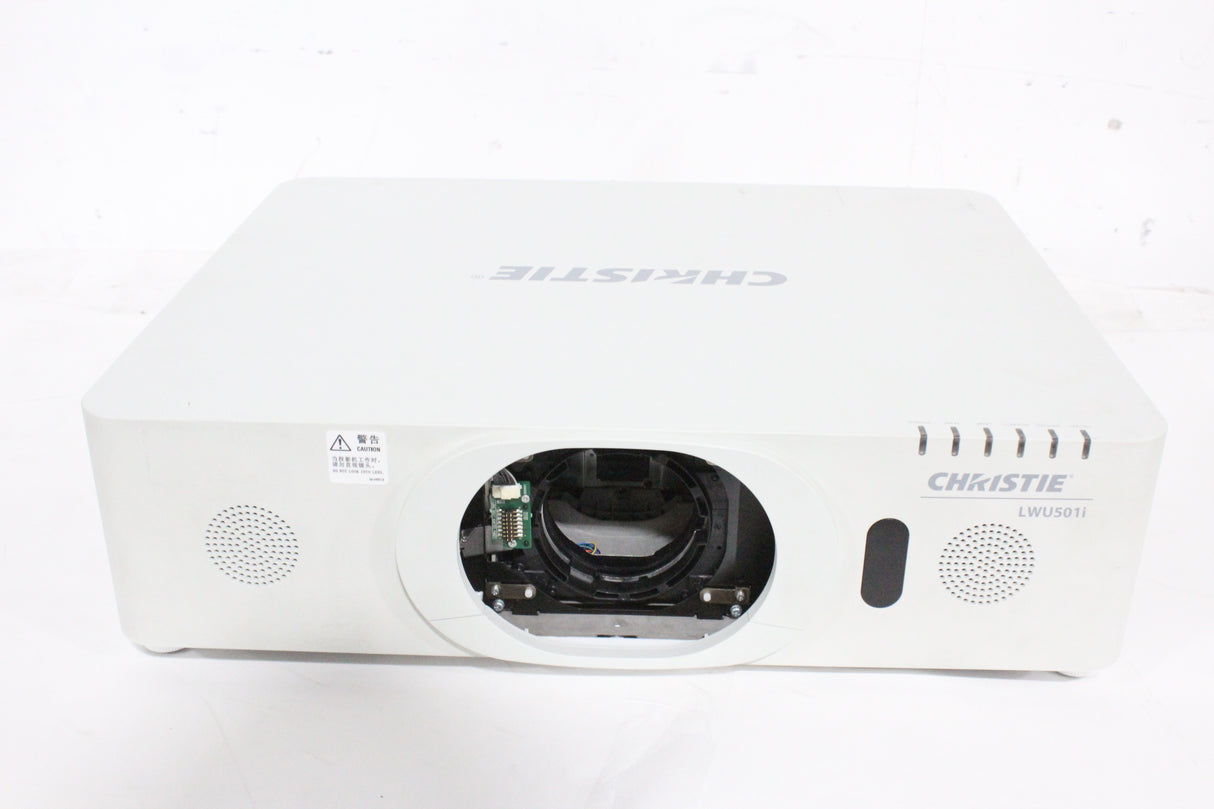 Christie LWU501i (5,000 Lumen) 3 Chip WUXGA LCD Conference Projector w/ Remote in Hard Rolling Case (1688-194)