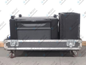 Christie Roadster HD20K-J 20,000 Lumen HD 0.95" DLP x 3 Large Venue Projector (914 Hours) w/ (4) Clamps, Hardware & Remote  in Wheeled Road Case