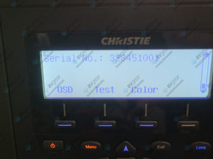 Christie Roadster WU14K-M 12,500 Lumens WUXGA  DLP x 3 Large Venue Projector (877 & 862 Hours) w/ Remote (2) Extra Lamps & Wheeled Road Case