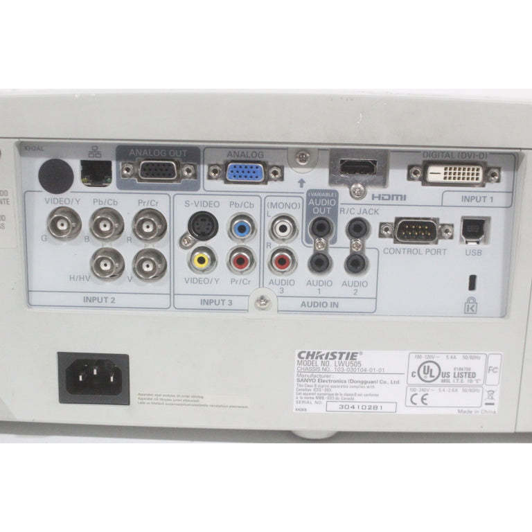 Christie LWU505 3LCD 5000 Lumen WUXGA Large Venue Projector