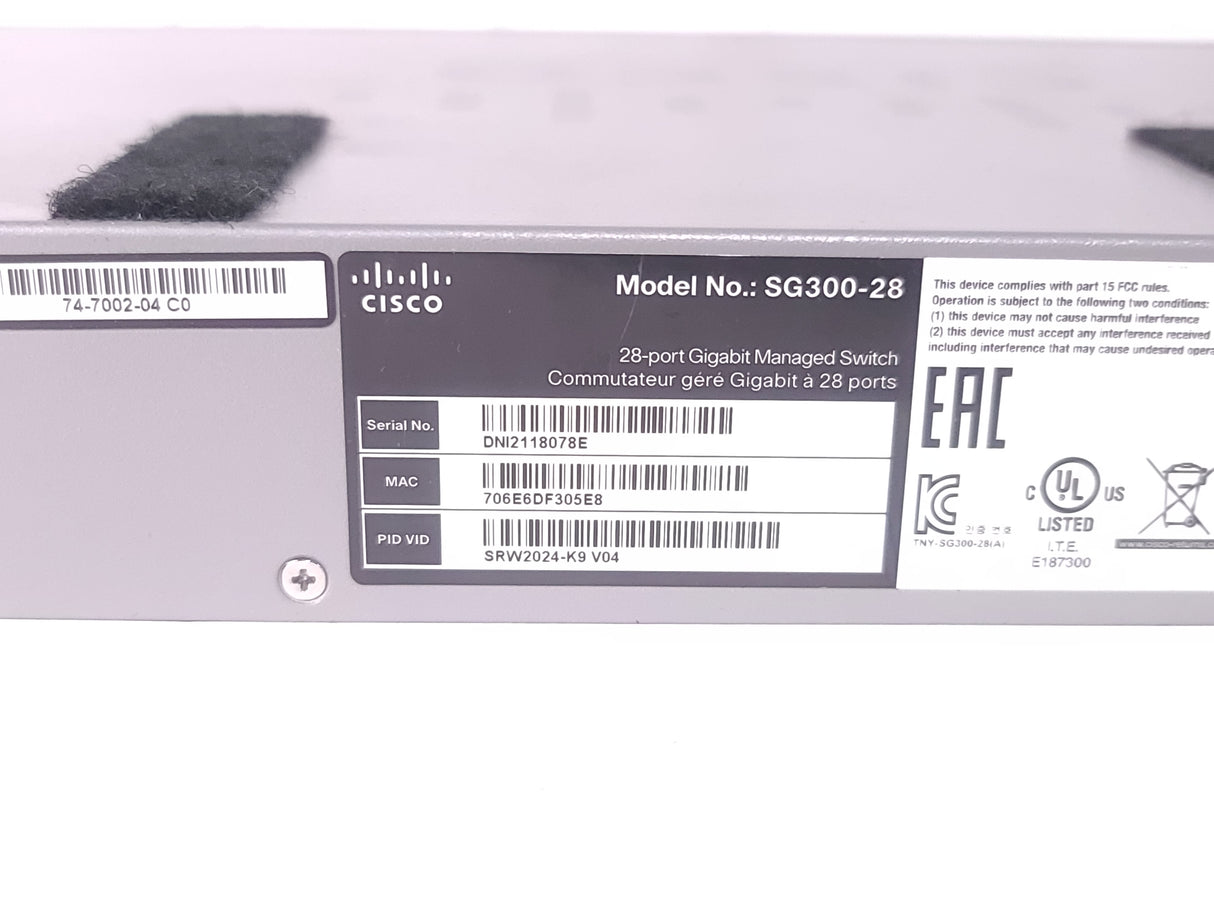 Cisco SG300-28 Small Business Switch