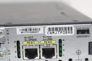 Cisco 2800 Series Series Cisco 2811 Integrated Services Router w/ 2-Voice Interface Cards