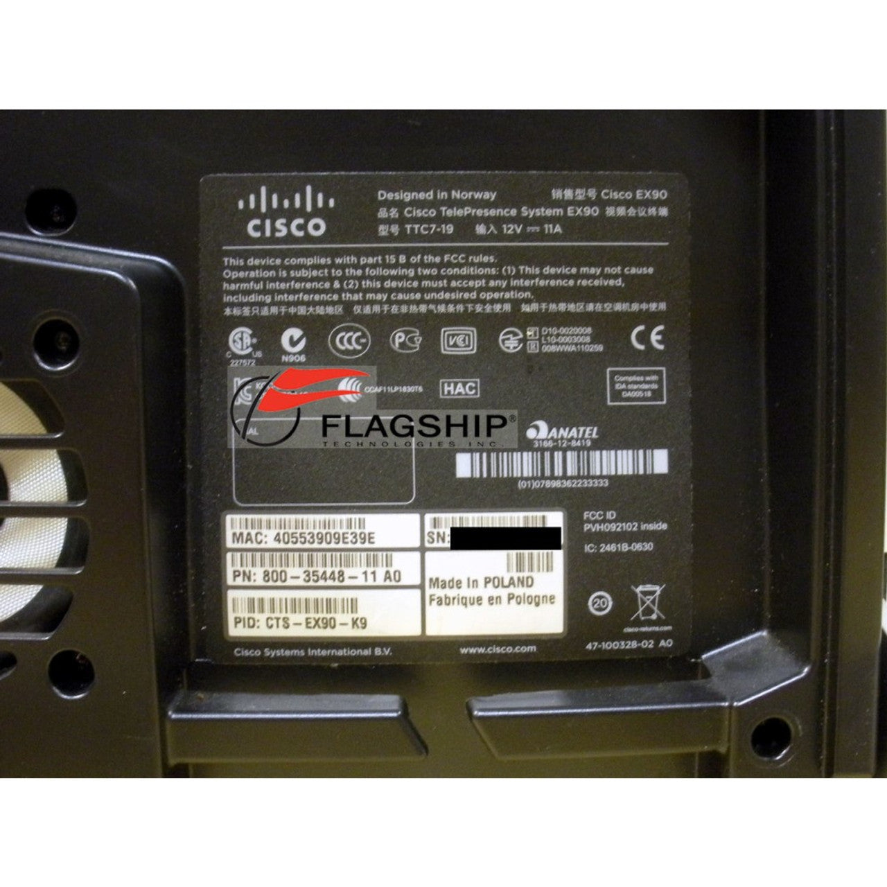 Cisco CTS-EX90-K9 Video Conferencing Telepresence System