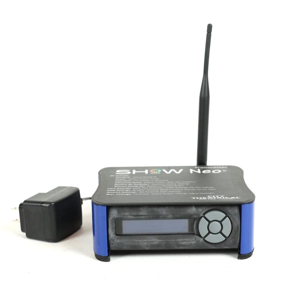 City Theatrical 5701M SHoW DMX Neo Wireless Receiver, Antenna & Base Mount