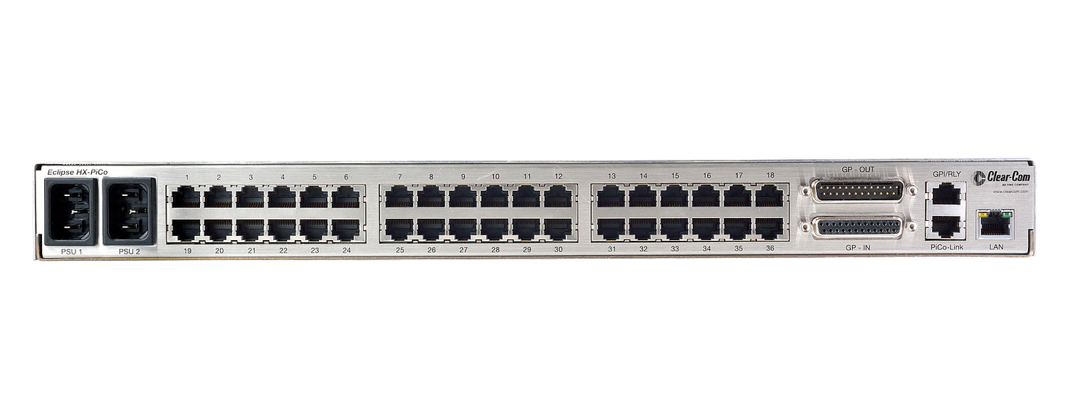Clear-Com Eclipse HX-PiCo 36 Port, 4-Channel Ethernet/IP Interface