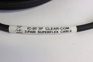 Clear-Com IC-50-2P 50' 2-Pair Superflex 6-Pin Mic Cable