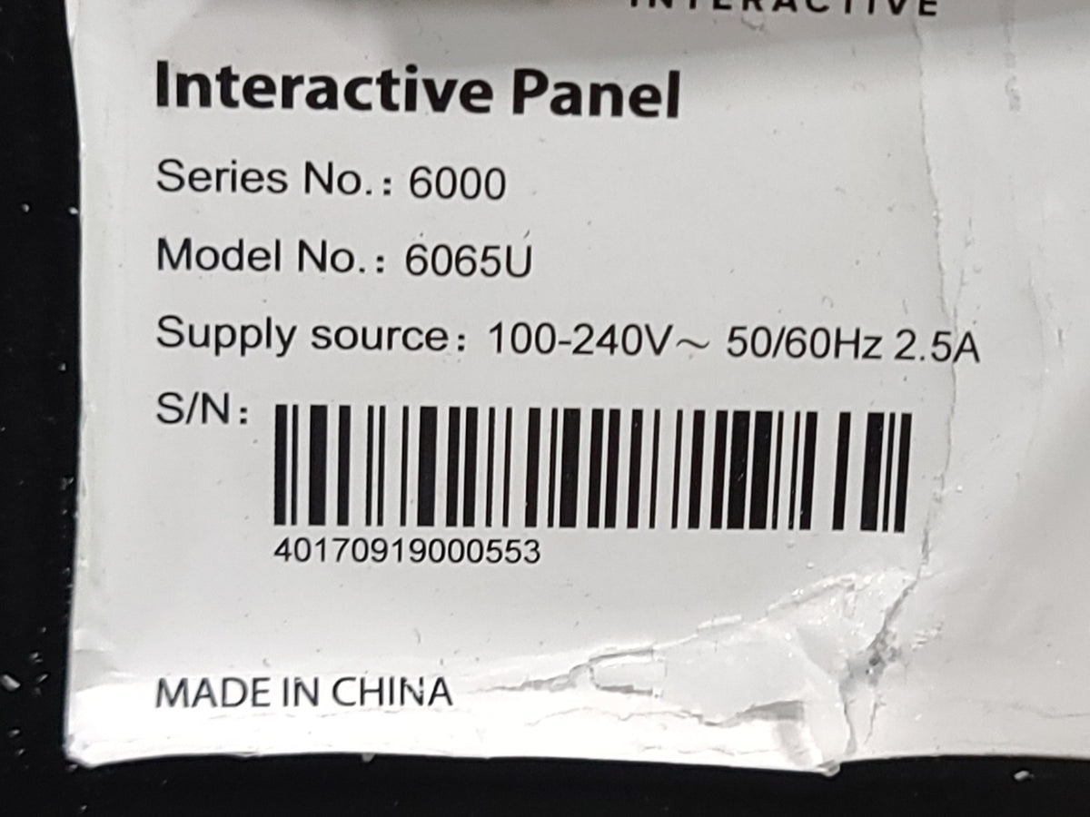 Clear Touch CTI-6065U-UH20 65" 6000U Series Interactive Panel w/ Clear Touch CTI-PCMOD-PC25 PC Module