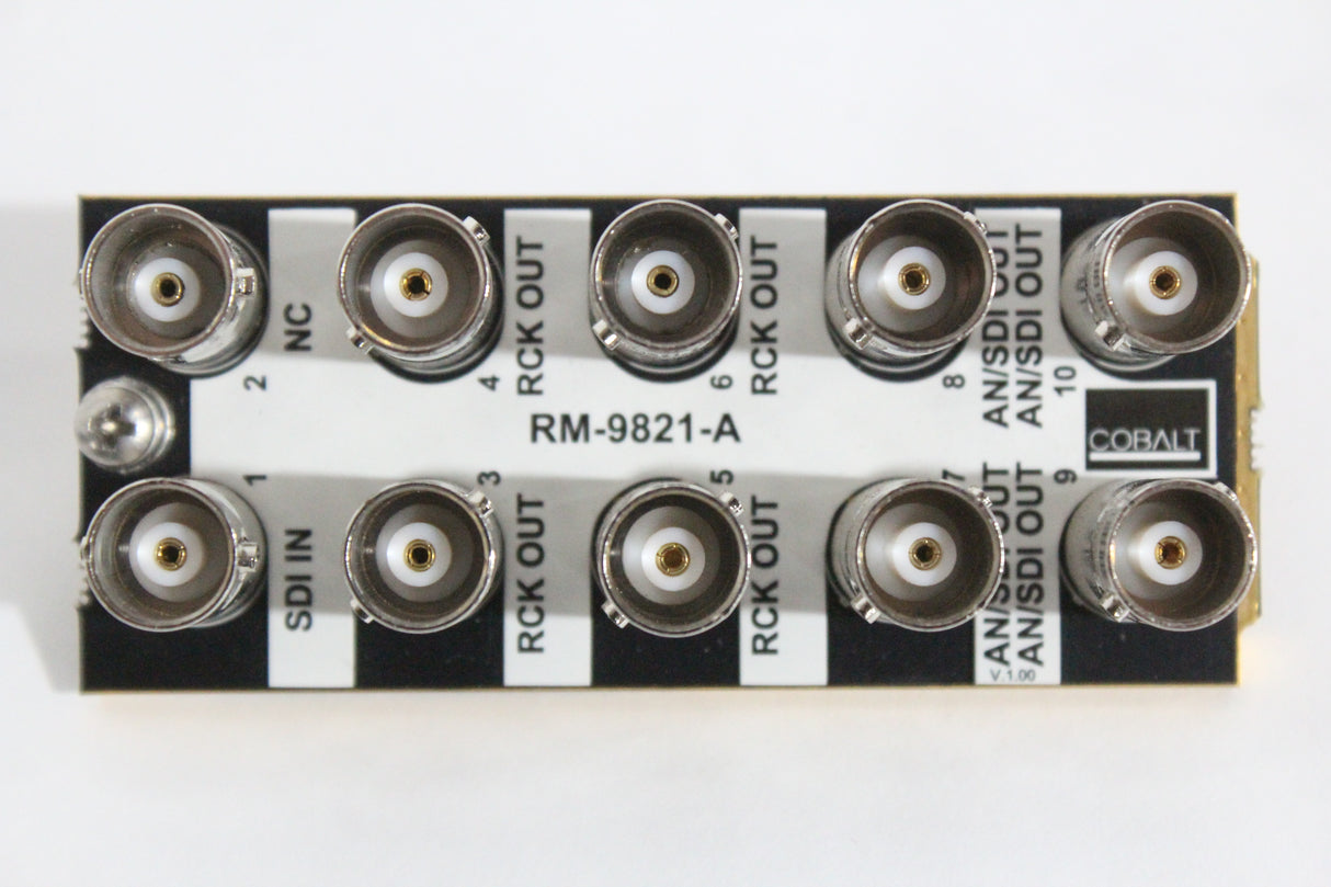Cobalt Digital 9821 HD/SD-SDI IO Downconverter Card w/ RM20-9821-A Rear IO Module