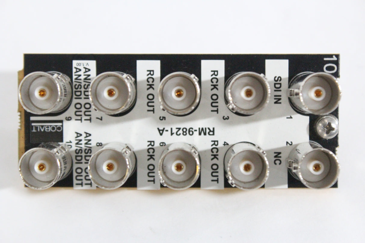 Cobalt Digital 9821 HD/SD-SDI IO Downconverter Card w/ RM20-9821-A Rear IO Module