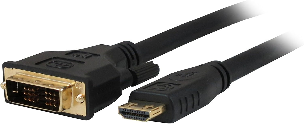 Comprehensive Cables HD-DVI-PROBLK Pro AV/IT Series HDMI to DVI 26 AWG ...