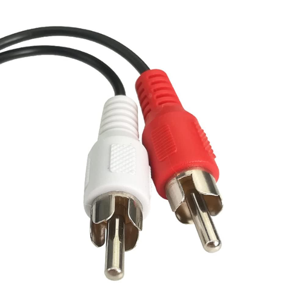 Comprehensive Cables PJ/2-C RCA Jack to Two RCA Jacks Audio Adapter Cable 6"