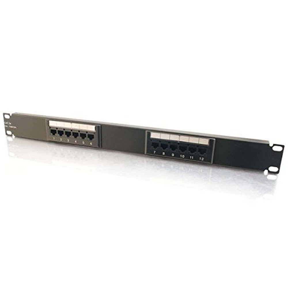 Comprehensive Cables PP12P 12 port Cat5e/6 Patch Panel
