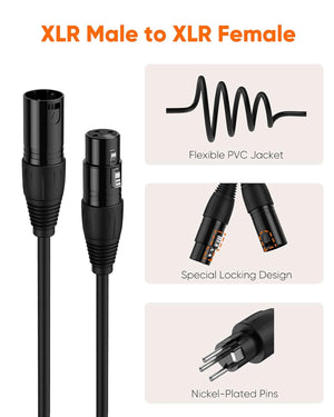 Comprehensive Cables XLRJ-MP Standard Series XLR Jack to 3.5mm Mini Plug Audio Cable