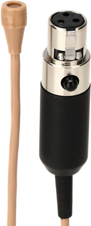 Countryman B3W4FF05TAK B3 Omnidirectional Lavalier Microphone - Standard Sensitivity with TA3F Connector for AKG Wireless - Tan