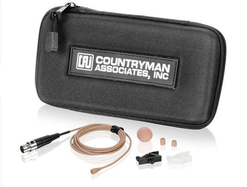 Countryman B3W5FF05LSL B3 Omni Lavalier Mic, Low Sens, with TA4F Connector for Shure Wireless Transmitters (Beige)