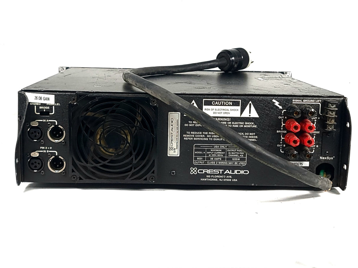 Crest Audio 8001 Amplifier