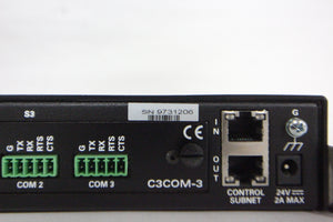 Crestron 3 Series CEN-CI3-3 Control Processor Card Interface – 3 Slot with (3) C3COM-3 Option Cards