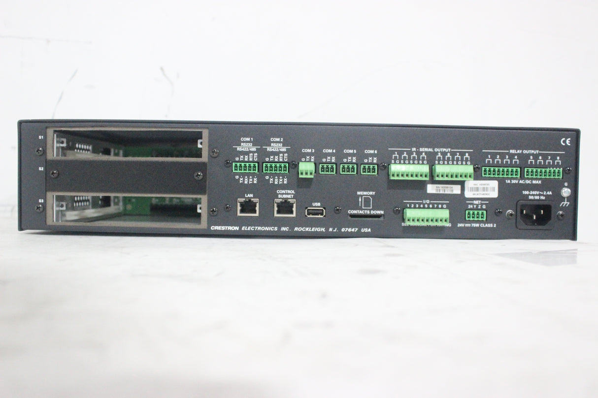 Crestron AV3 Advanced Control Processor 1GB SD RAM 4GB Flash Memory (No Option Cards Installed)