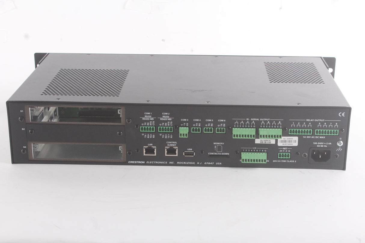 Crestron AV3 Advanced Control Processor 1GB SD RAM 4GB Flash Memory (No Option Cards Installed)