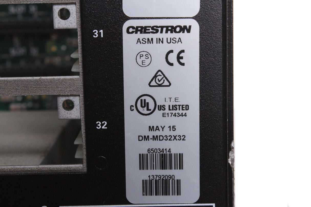 Crestron DM-MD32x32 High Definition Media Distribution (No Option Cards Installed)
