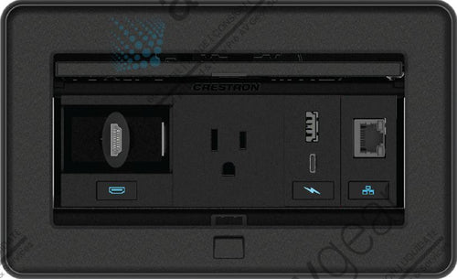 Crestron FT2-202-ELEC-B FlipTop FT2 Series, 202 Size, Electrical, Black (New - Sealed Box)