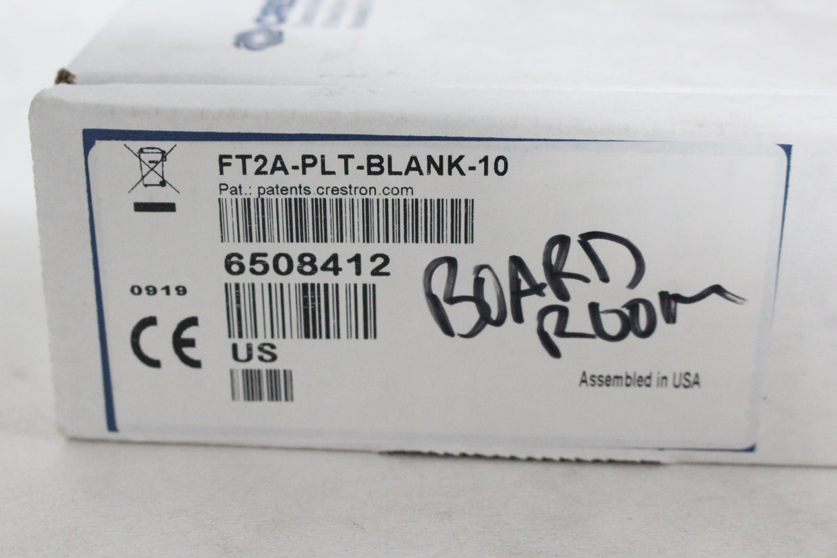 Crestron FT2A-PLT-BLANK-10 Blank Plate Modules for FT2 Series (New-Original Box)