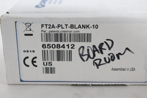 Crestron FT2A-PLT-BLANK-10 Blank Plate Modules for FT2 Series (New-Original Box)