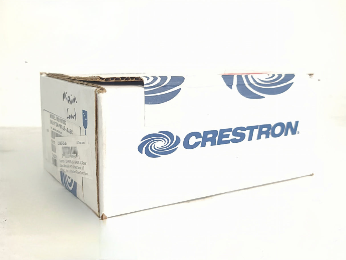 Crestron FT2A-PWR-US-1-BASIC AC Power Outlet Module for FT2 Series, Single, US NEMA 5, Type B, Attached Power Cord (New - Sealed Box)
