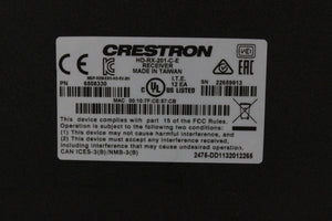 Crestron HD-RX-201-C-E HDMI Over CAT Multiformat Switch and Receiver