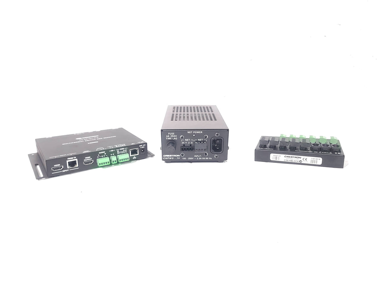 Crestron HD-RX-201-C-E Multiformat Switch and Receiver w/ Crestron CNPWS-75 & Crestron C2N-HBLOCK