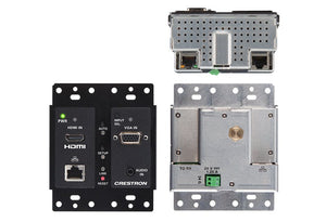 Crestron HD-TX-201-C-2G-E-B-T HDMI over CAT Trans & 2x1 Switcher w/VGA-Audio (New)