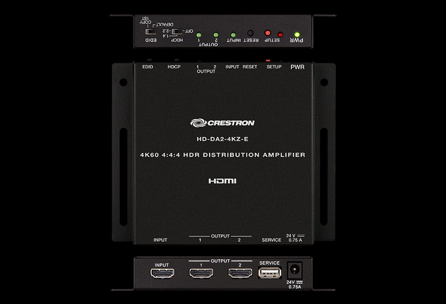 Crestron HD-DA2-4KZ-E 1:2 HDMI Distribution Amplifier