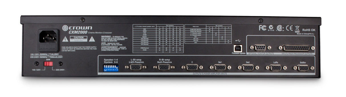 Crown CXM2000 Cinema monitor and Crossover System
