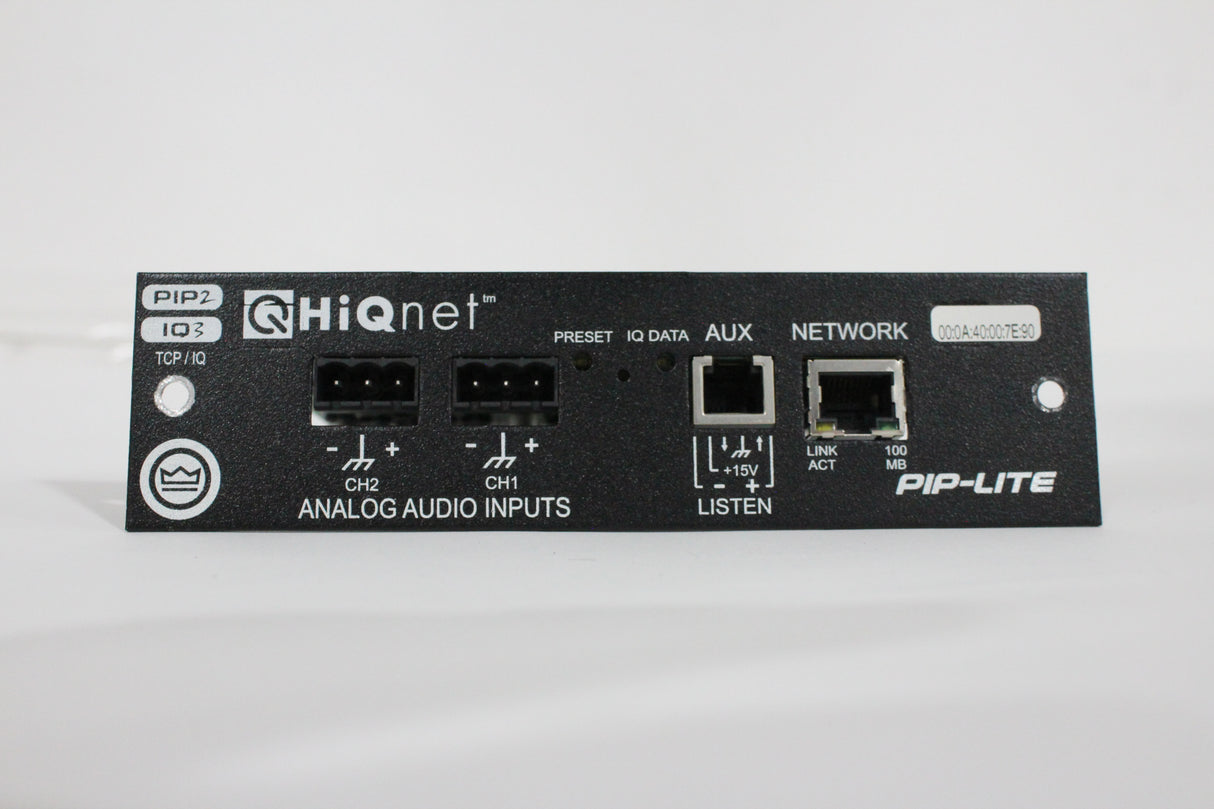 Crown GIQ3-PIP-LITE Module w/ Load Monitoring and TCP/IQ