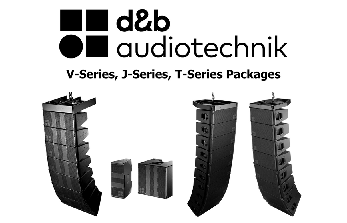 d&b Audiotechnik V series J series and T-series packages