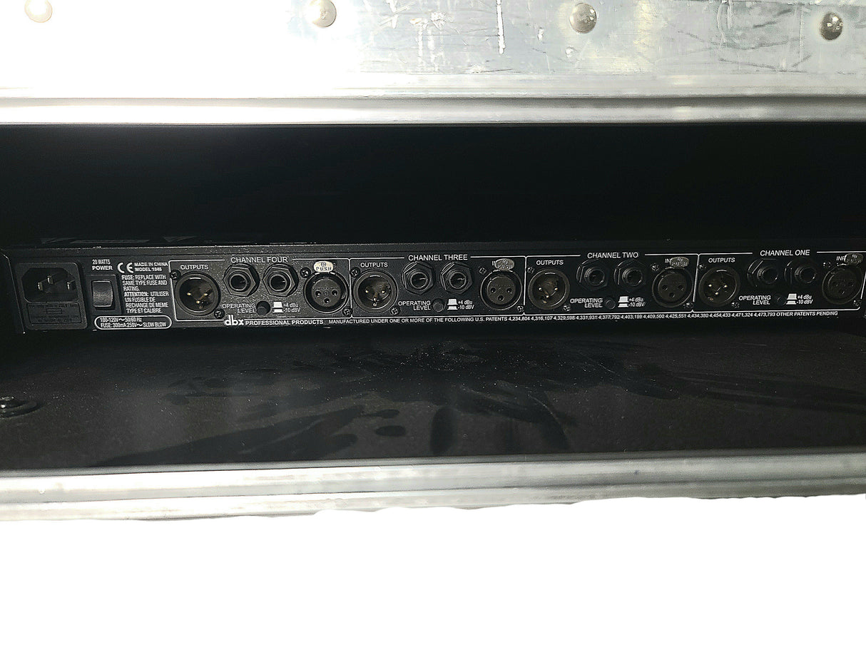 DBX 1046 Quad Compressor / Limiter In Anvil Rack Unit Carrying Case