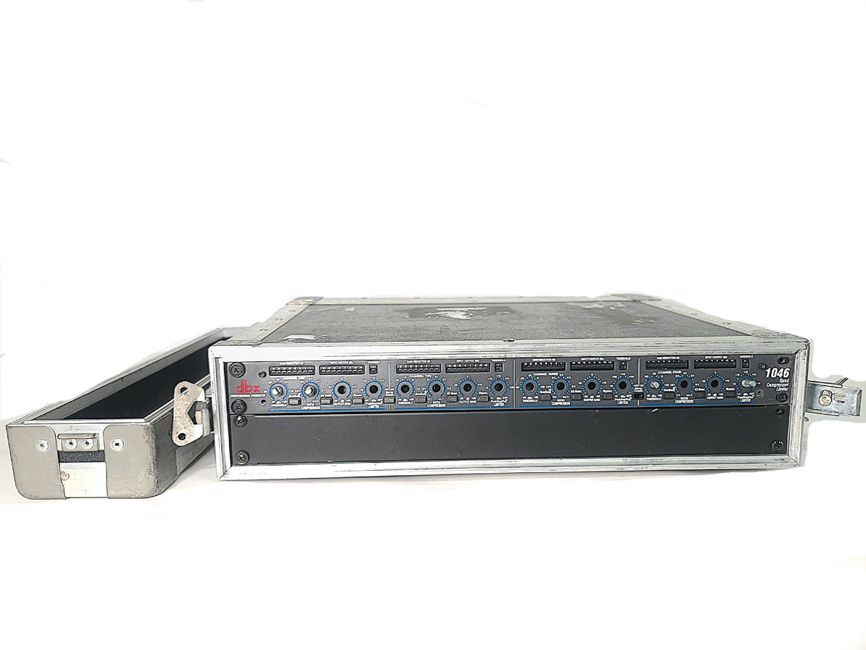 DBX 1046 Quad Compressor / Limiter In Anvil Rack Unit Carrying Case