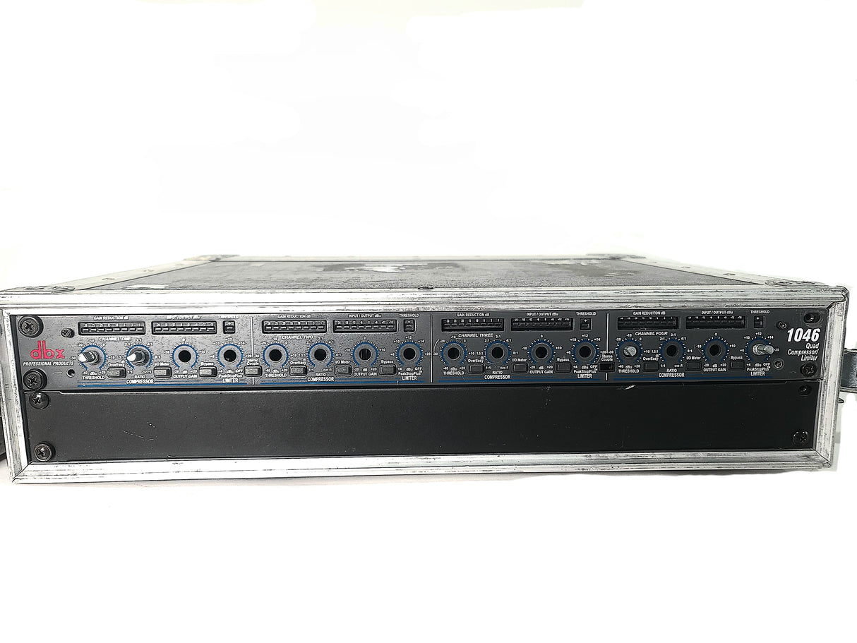DBX 1046 Quad Compressor / Limiter In Anvil Rack Unit Carrying Case