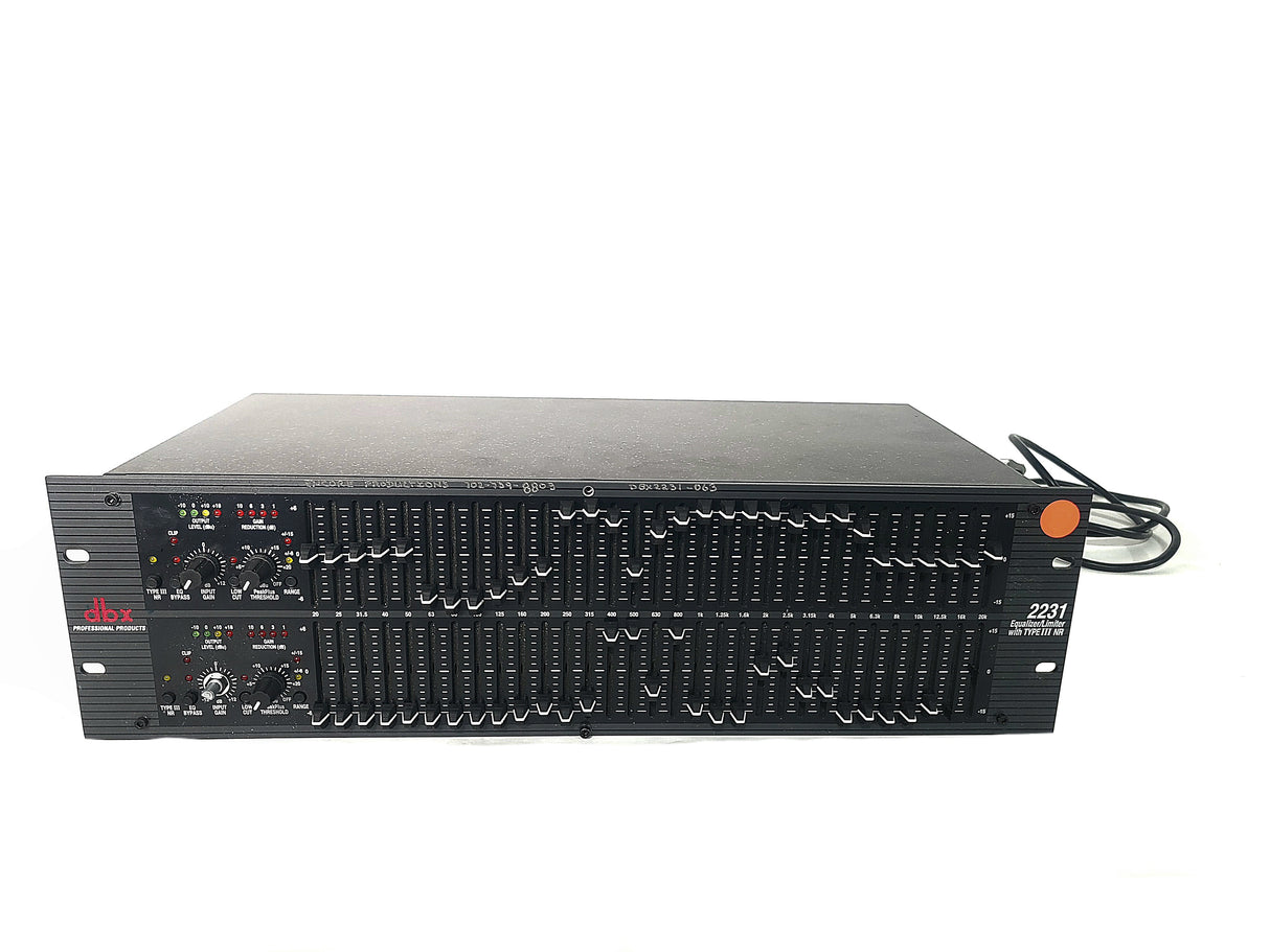 DBX 2231 Dual Channel 31-Band Graphic Equalizer/Limiter (Needs Repair)