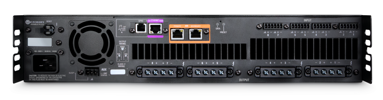 Crown DCI8X600ND 8x600W Power Amplifier