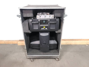 DL.2 Digital Light Moving Head Light w/ Mounting Brackets (DISPLAY ISSUES) in Wheeled Road Case